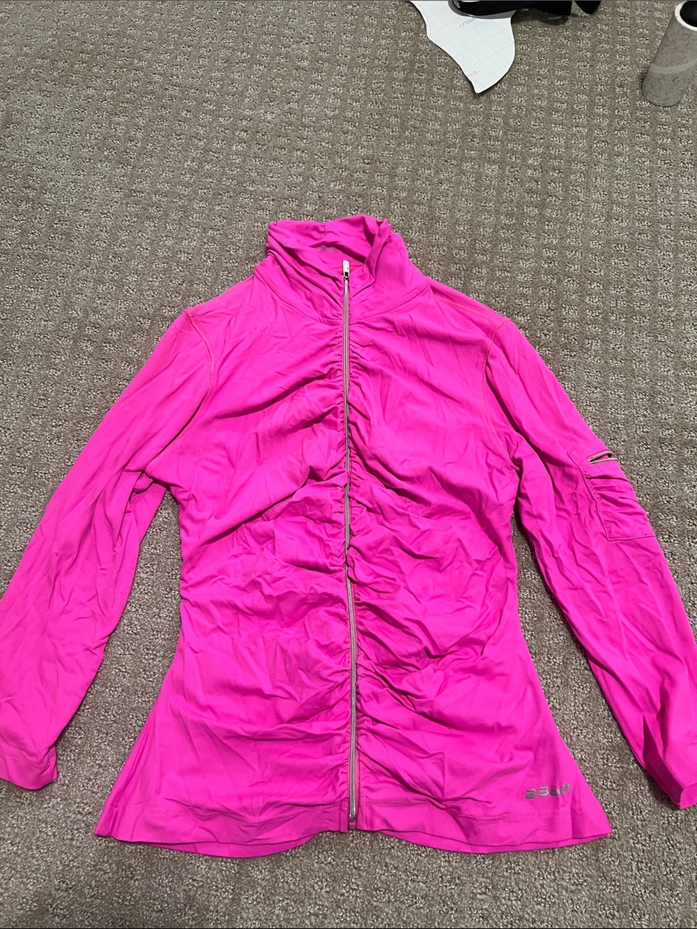 BEBE Sport Y2K Baddie | Women's Pink Lightweight Zip-Front Jacket